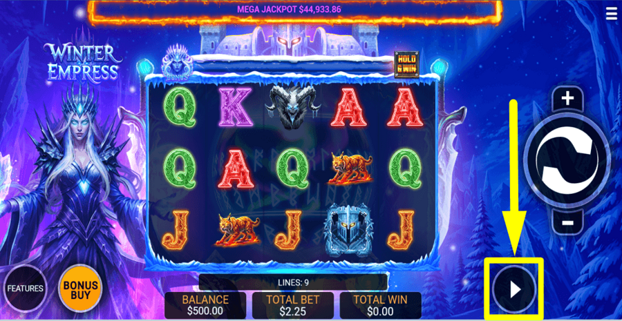 Winter Empress Autoplay Feature
