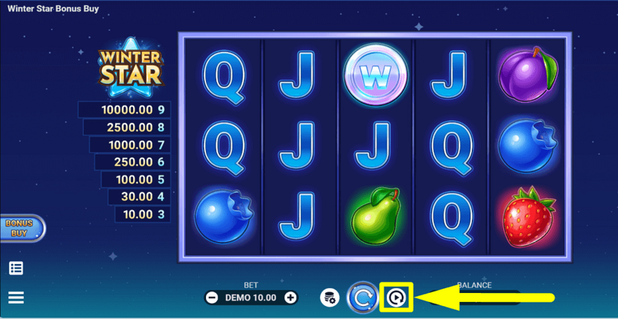 Winter Star Bonus Autoplay Feature