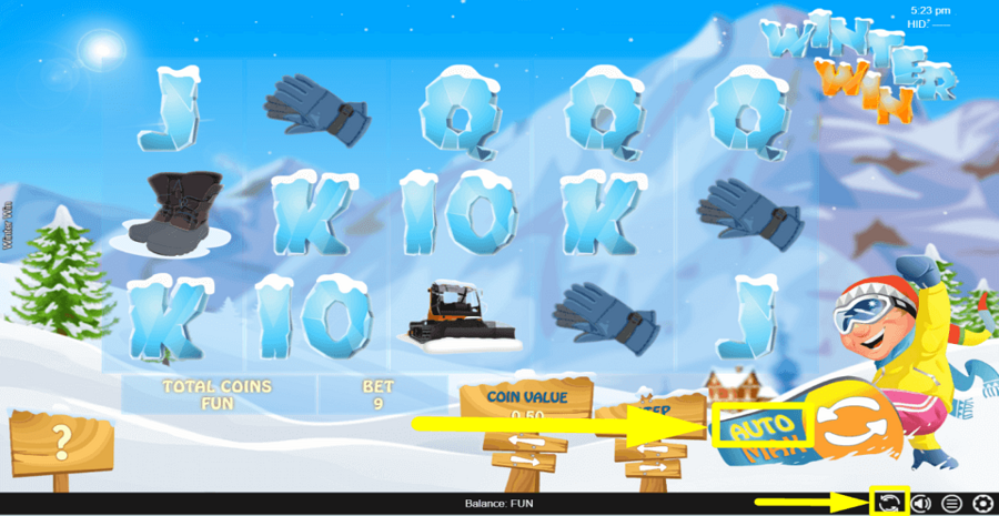 Winter Win Autoplay Feature