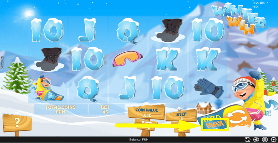 Winter Win Max Button