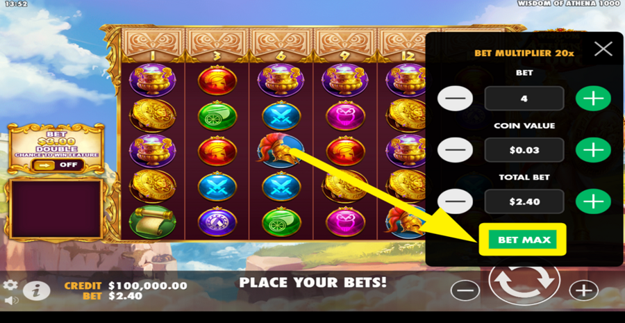 Wisdom Of Athena 1000 Max Bet