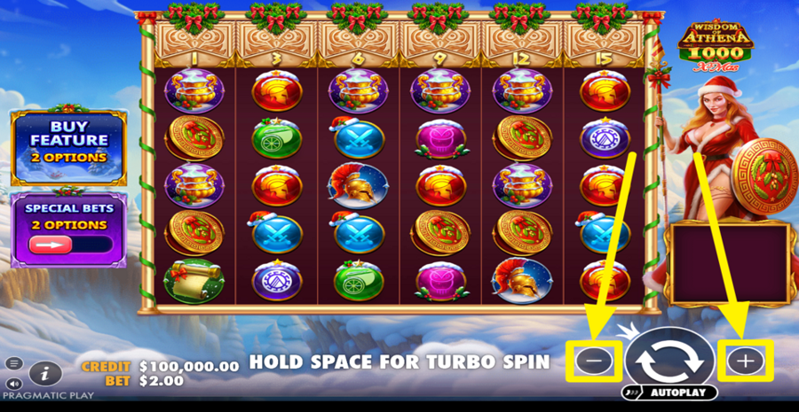 Wisdom Of Athena 1000 Xmas Adjust Bet