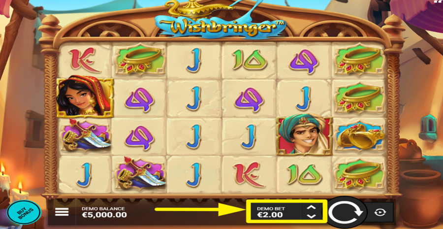 Wishbringer Adjust Bet