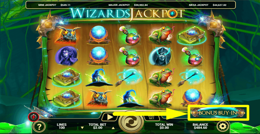 Wizards Jackpot Bonus Buy Feature