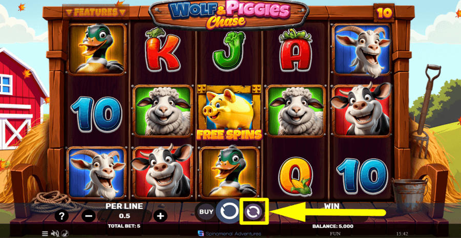 Wolf And Piggies Chase Autoplay Feature