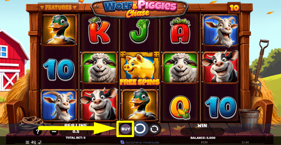 Wolf And Piggies Chase Buy Feature