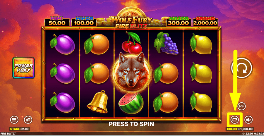 Wolf Fury Fire Blitz Autoplay Feature