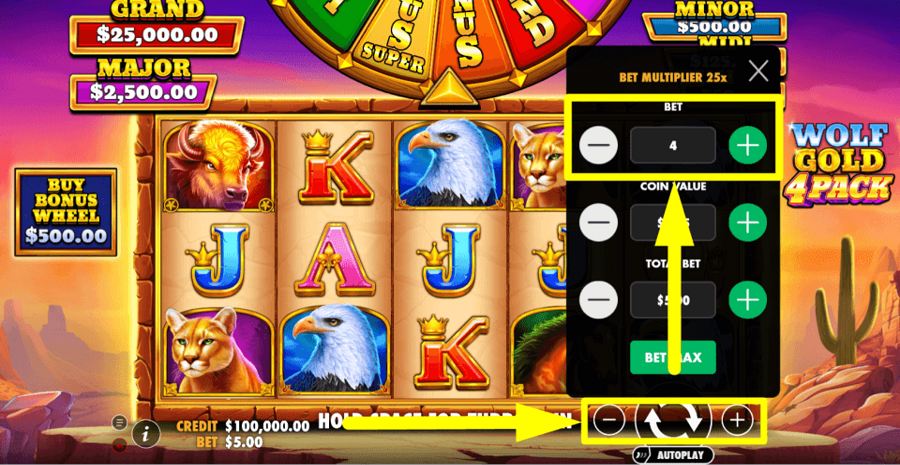 Wolf Gold 4 Pack Bet Value