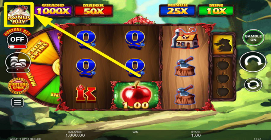 Wolf It Up 3 Reeler Buy Bonus