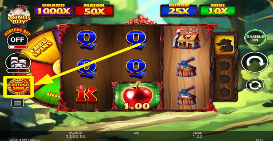 Wolf It Up 3 Reeler Fortune Spins