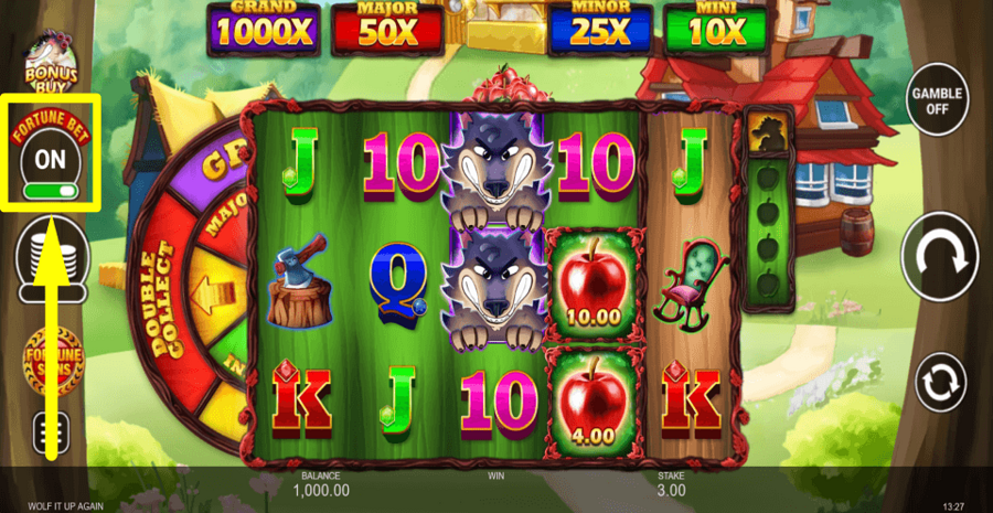 Wolf It Up Again Fortune Bet Feature