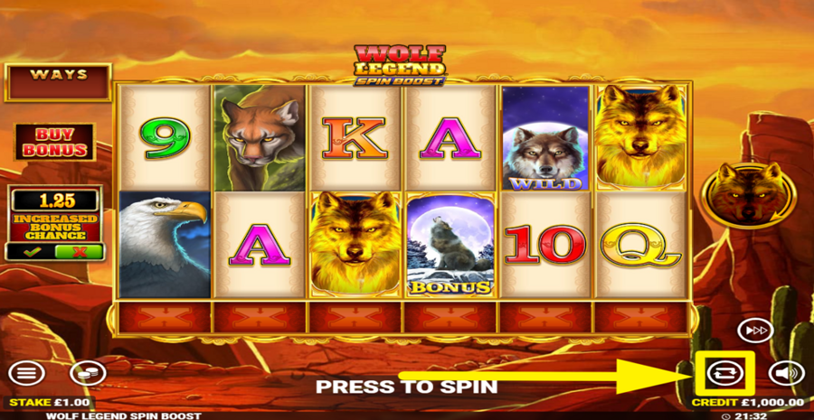 Wolf Legend Spin Boost Autoplay