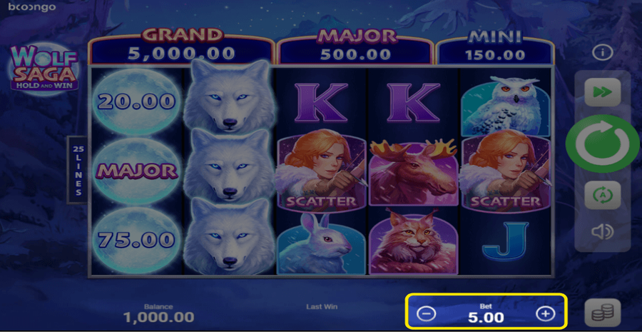 Wolf Saga Bet Select