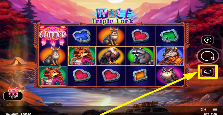 Wolf Triple Lock Choose Bet