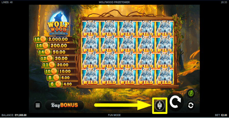 Wolfwood Prize Tower Bet Value