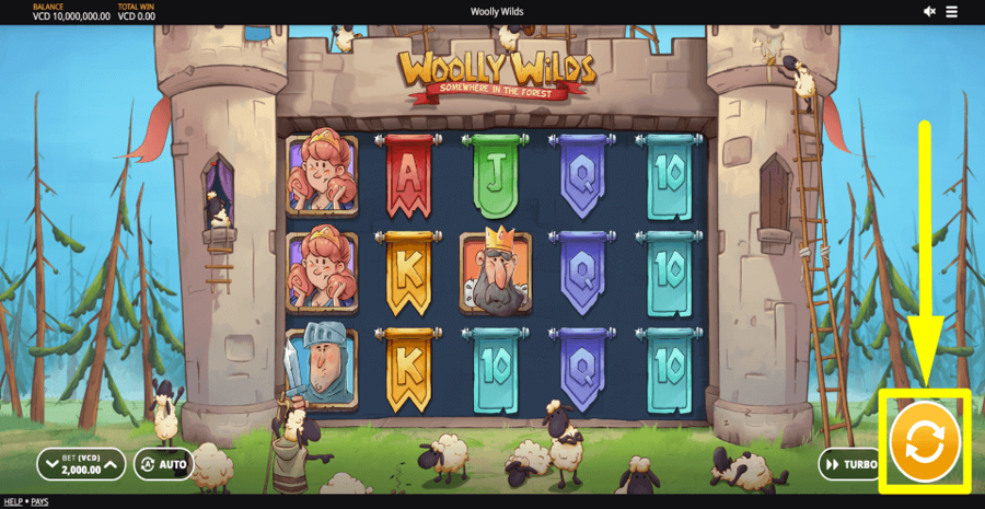Wolly Wilds Spin Button