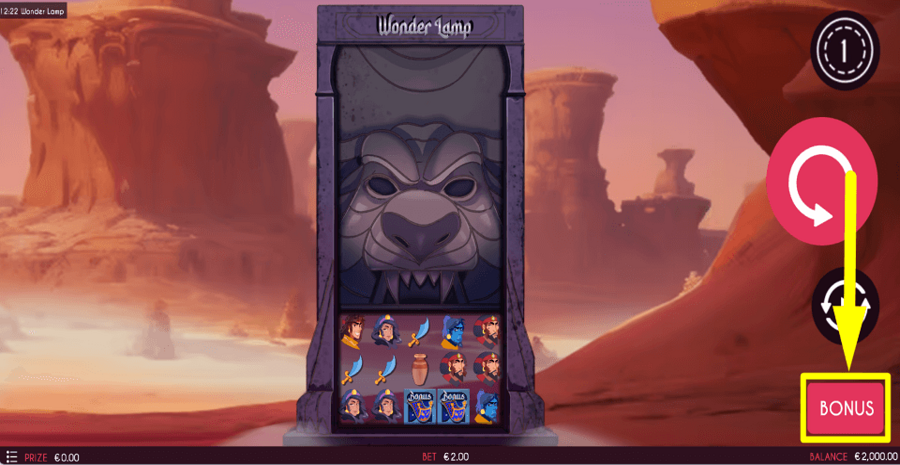 Wonder Lamp Bonus Feature