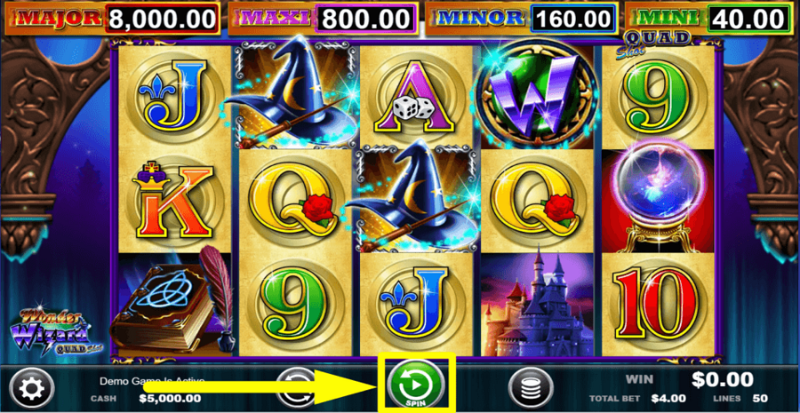 Wonder Wizard Quad Spin Button