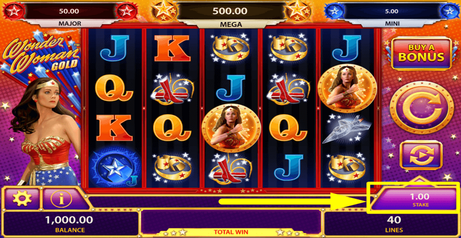 Wonder Woman Gold Bet Value