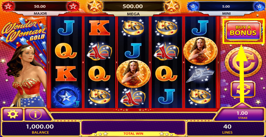 Wonder Woman Gold Buy Bonus Feature