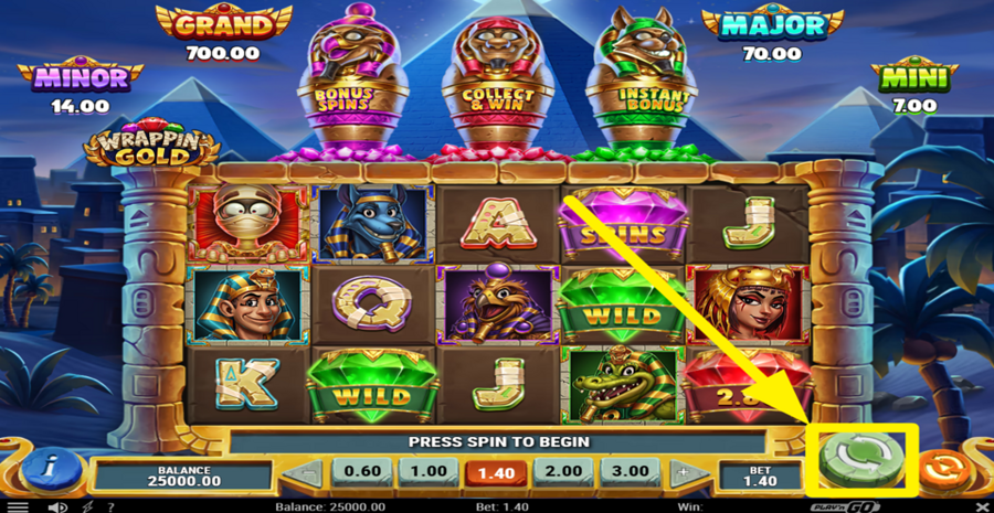 Wrappin Gold Spin