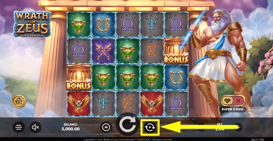 Wrath Of Zeus Clusterbreaker Autoplay Feature