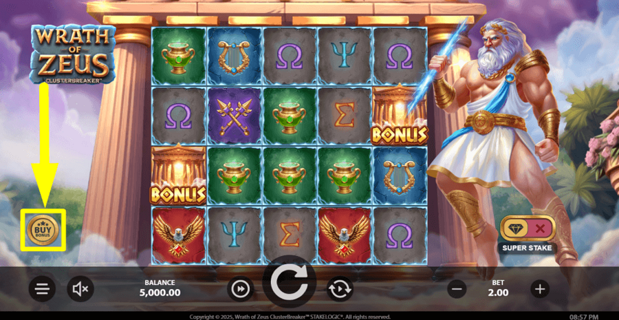 Wrath Of Zeus Clusterbreaker Buy Feature