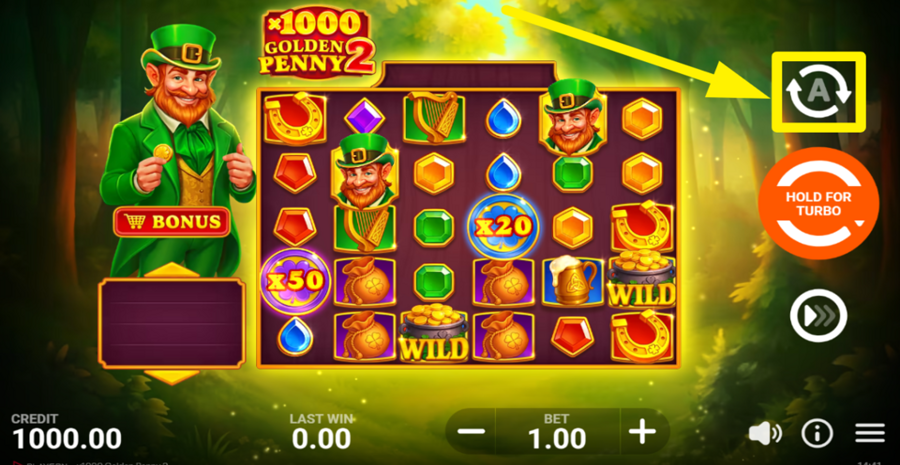 x1000 Golden Penny 2 Autoplay