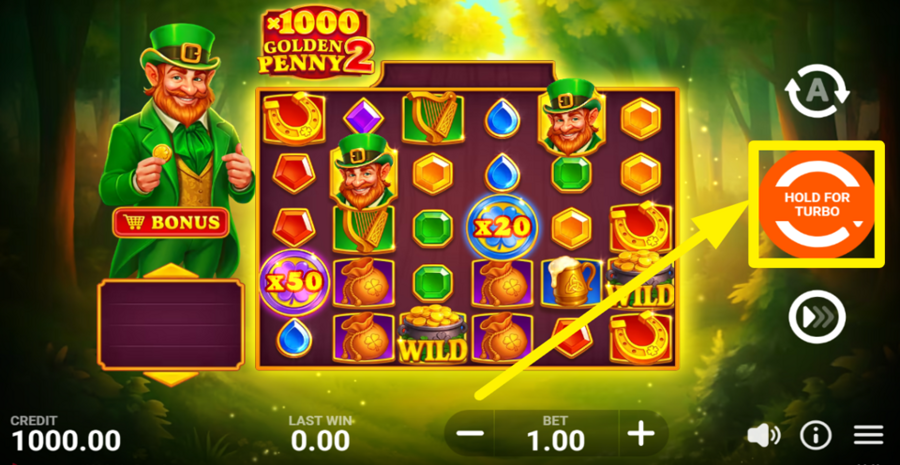 x1000 Golden Penny 2 Spin