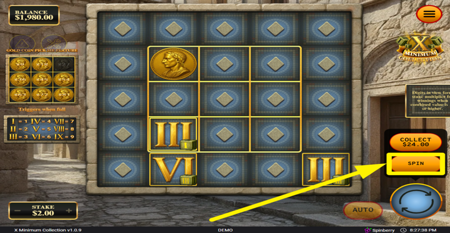 X Minimum Collection Gamble