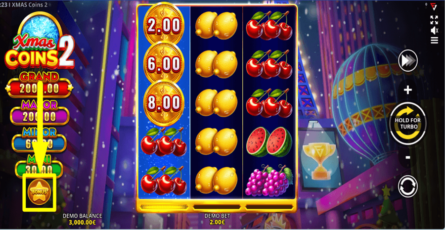 Xmas Coins 2 Ultimate Running Wins Buy Feature