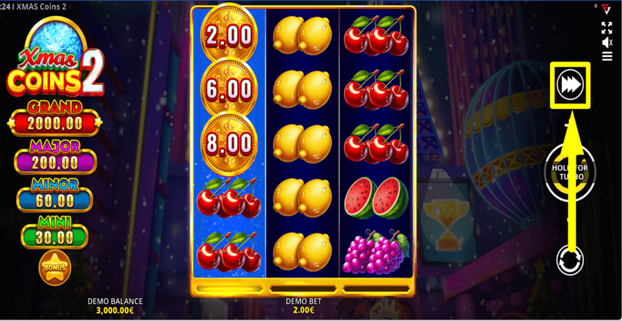 Xmas Coins 2 Ultimate Running Wins Turbo Feature