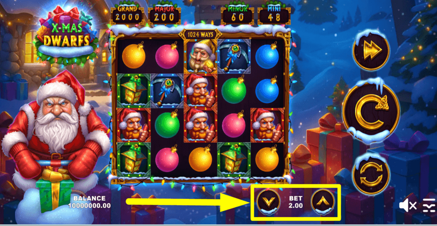 Xmas Dwarfs Bet Value