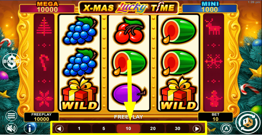 Xmas Lucky Time Hold And Win Bet Value