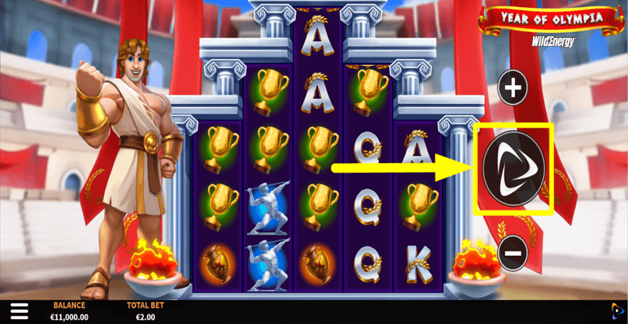 Year Of Olympia Wildenergy Spin Button