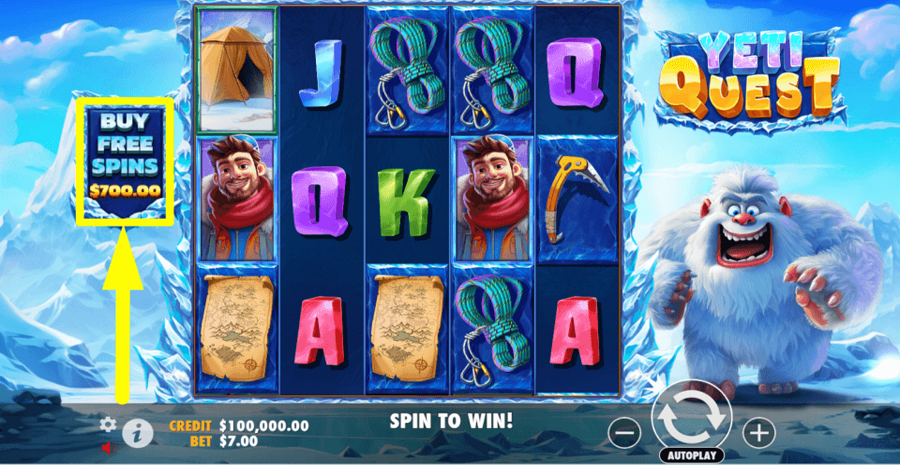 Yeti Quest Buy Feature