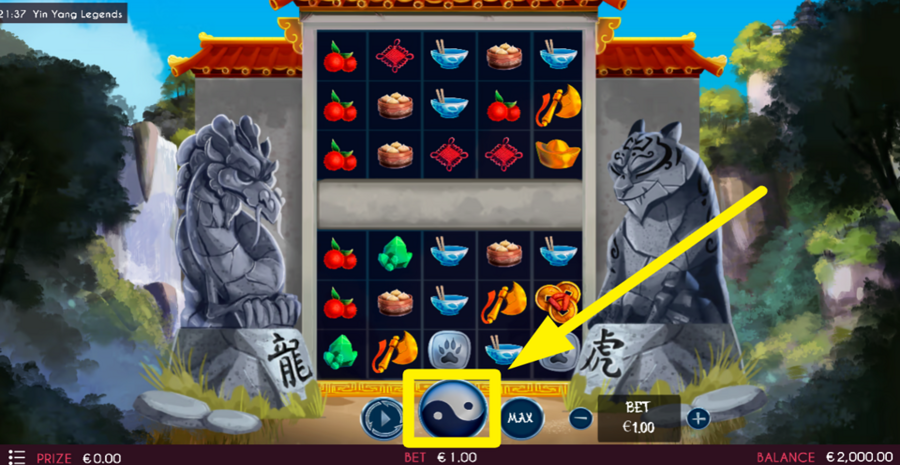 Yin Yang Legends Spin Button