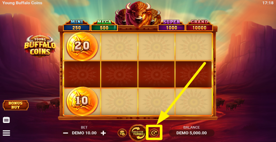 Young Buffalo Coins Autoplay