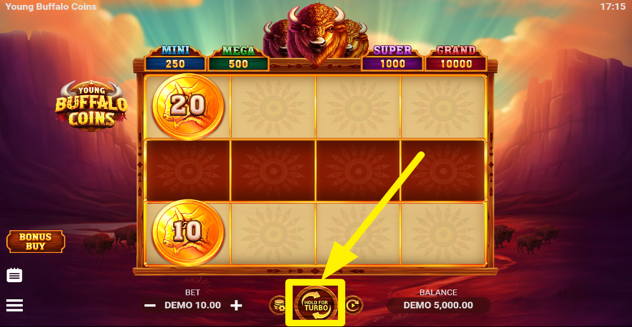 Young Buffalo Coins Spin