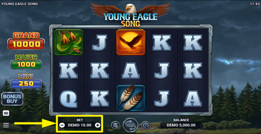 Young Eagle Song Adjust Bet