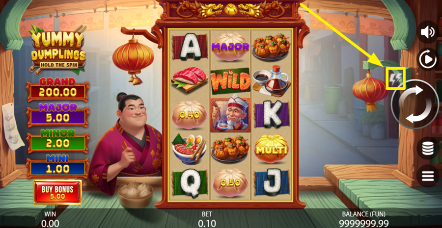 Yummy Dumplings Hold The Spin Turbo