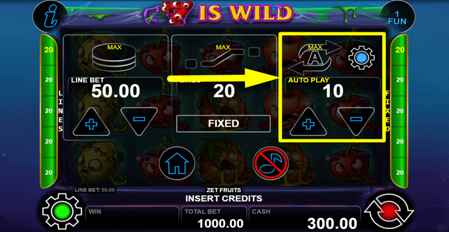 Zet Fruits Autoplay Feature