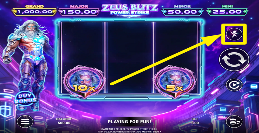 Zeus Blitz Power Strike Turbo