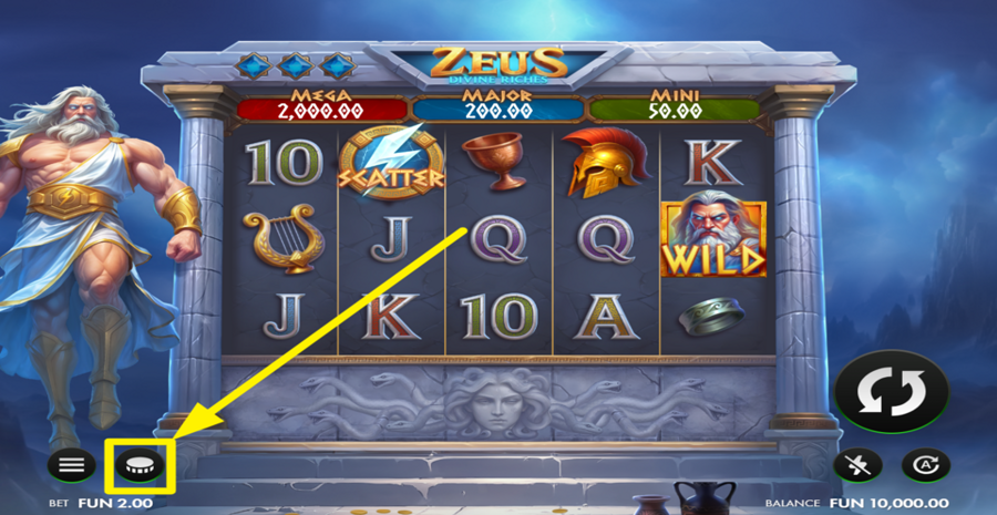 Zeus Divine Adjust Bet