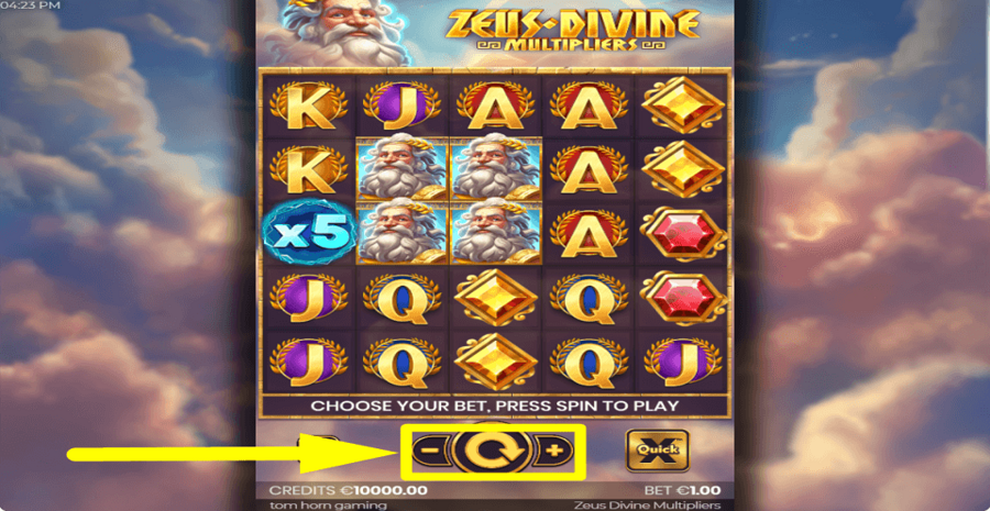 Zeus Divine Multipliers Bet Value