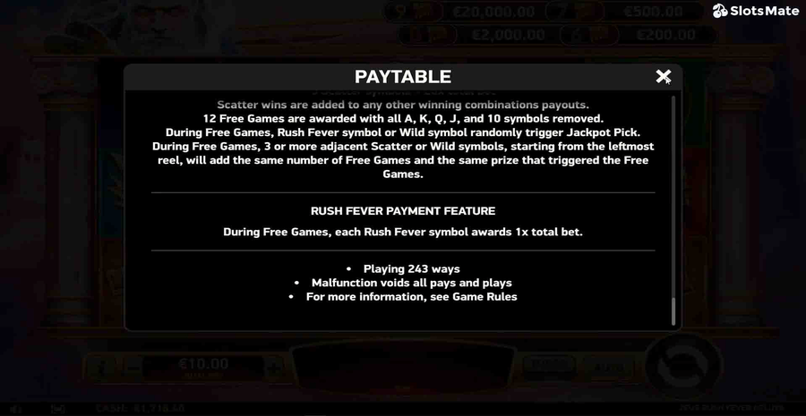 Zeus Rush Fever Deluxe 2