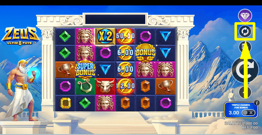 Zeus ultim8 Pays Autoplay Feature