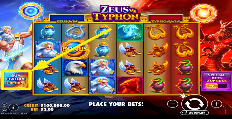 Zeus Vs Typhon Buy Bonus