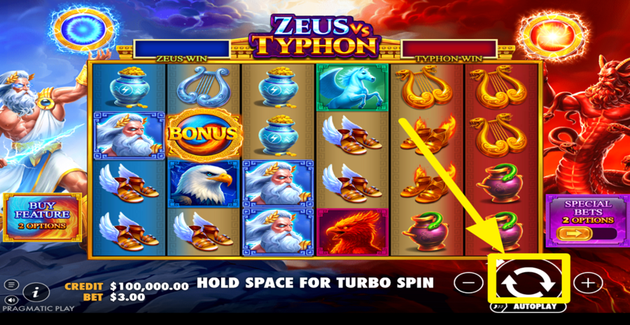 Zeus Vs Typhon Spin