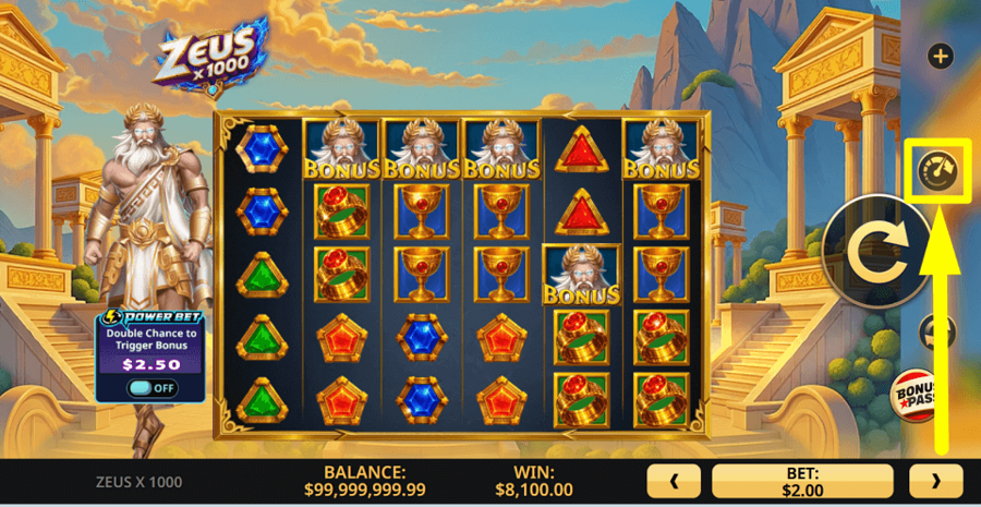 Zeus X 1000 Turbo Feature